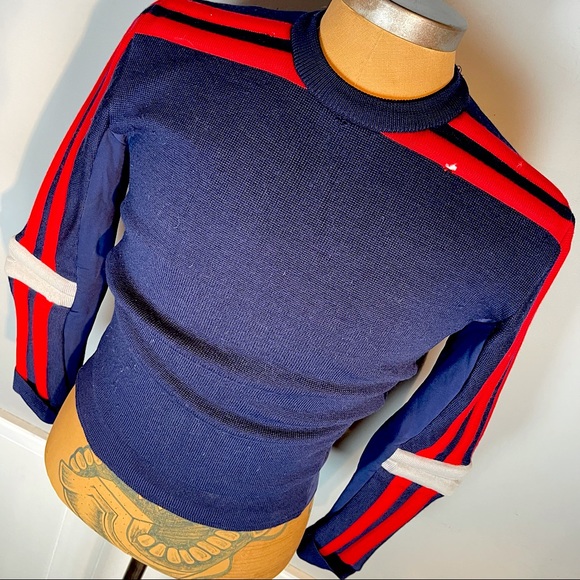 Vintage Wool Padded Ski Sweater 